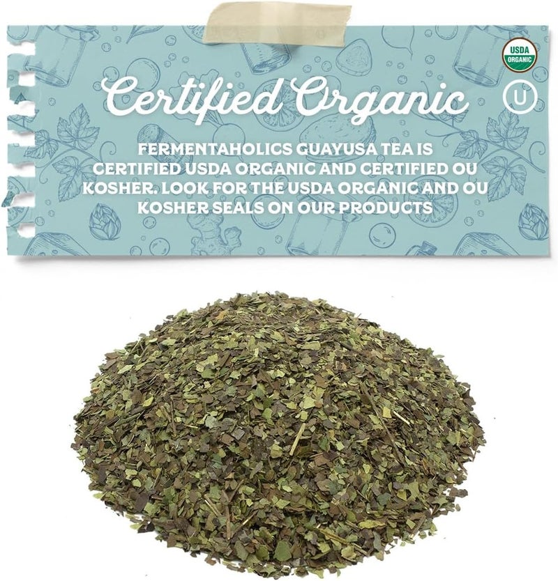 Fermentaholics Organic Guayusa Tea – 4 oz – USDA Certified Organic Loose Leaf – OU Kosher - Image 4